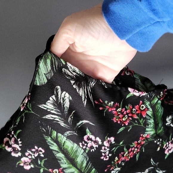 Cherry on Top tropical print short sleeve kimono/duster - Picture 4 of 8